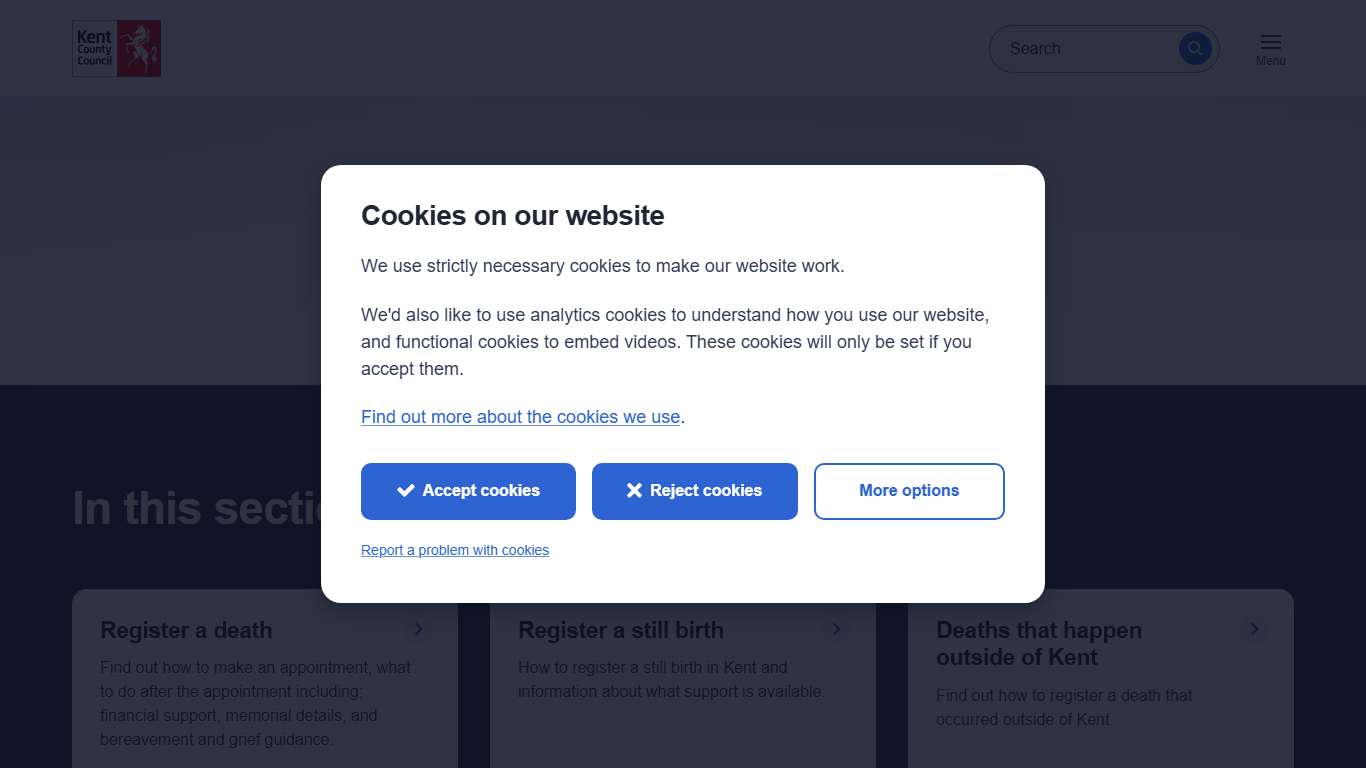 Deaths - Kent County Council